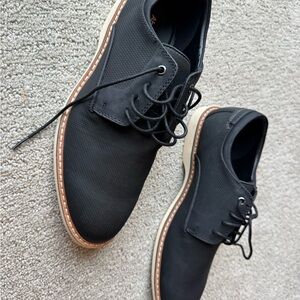 Abound Black Textured Men's Oxfords